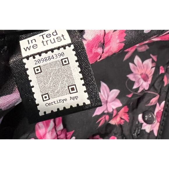 Ted Baker Jeans Pants Womens 34 Black Wet Look Skinny Dark Academia Goth NEW - Picture 8 of 12